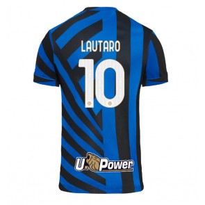 Inter Milan Lautaro Martinez #10 Replika Hjemmebanetrøje 2024-25 Kortærmet